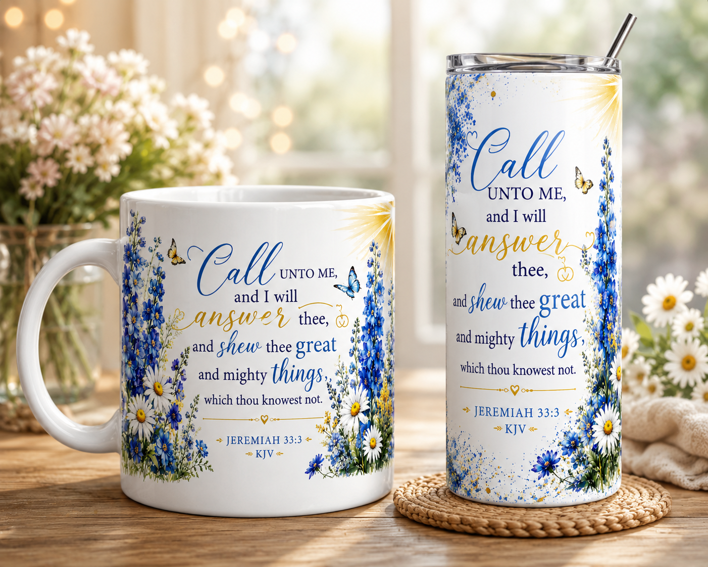 Wildflower Faith Collection-Mugs and Tumblers